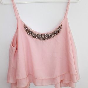 Pink Summer Dress Up Tank Top